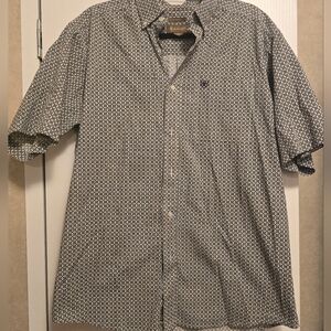 Mens LG Ariat button-up shirt Stretch Fit